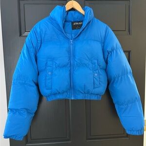 AANWD Women's Blue Puffer Jacket
